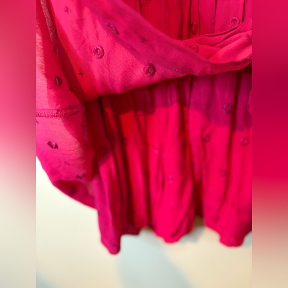 Ettwa by Anthropologie Pink Faux Wrap Romper EUC - Picture 6 of 14